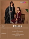 Rahila By Vipul 5901 To 5904 Embroidery Silk Georgette Salwar Kameez Wholesale Market In Surat 